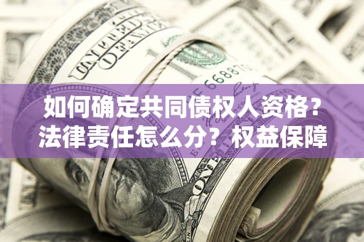 济南如何确定共同债权人资格？法律责任怎么分？权益保障技巧揭秘！