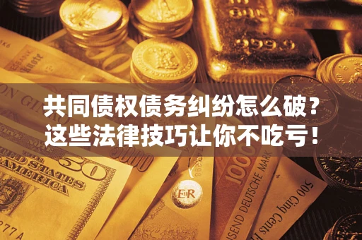 济南共同债权债务纠纷怎么破？这些法律技巧让你不吃亏！