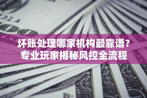 济南坏账处理哪家机构最靠谱？专业玩家揭秘风控全流程