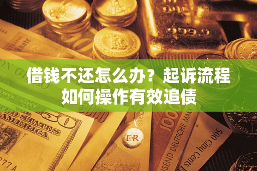 济南借钱不还怎么办？起诉流程如何操作有效追债