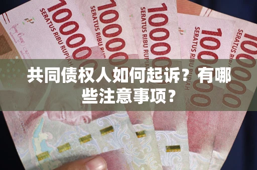 济南共同债权人如何起诉？有哪些注意事项？